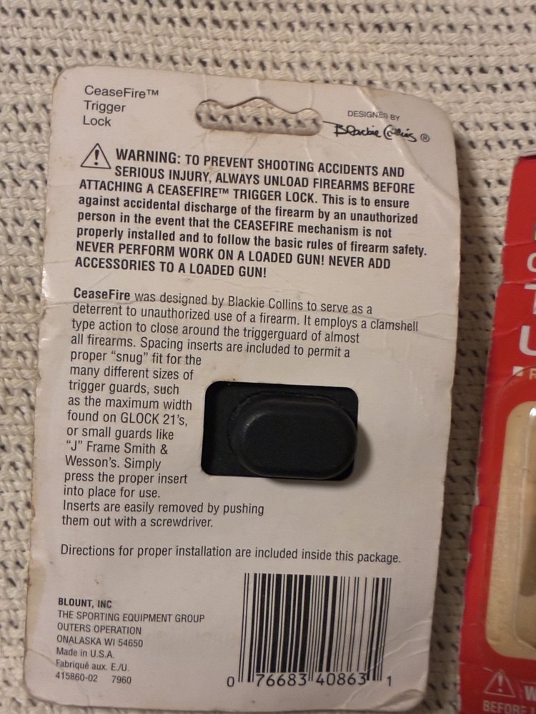 2 OUTERS CEASEFIRE TRIGGER LOCKS