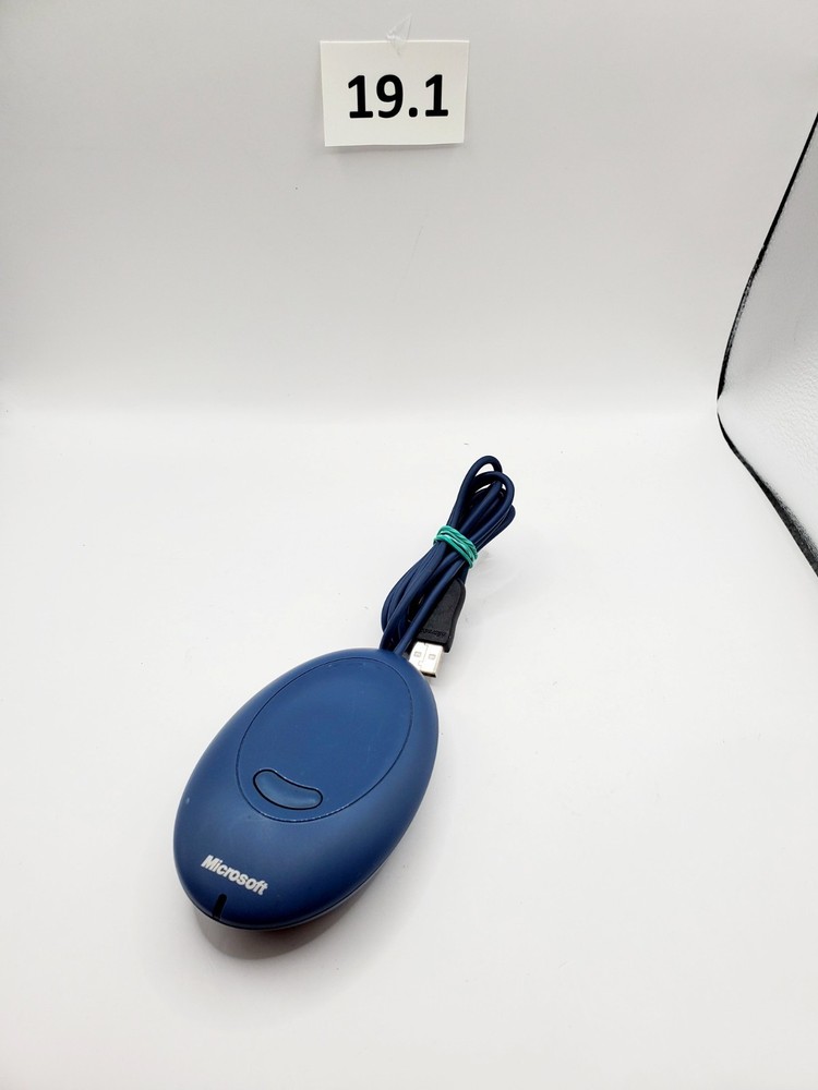 Microsoft Wired Optical Mouse Blue USB Receiver  X08-79294 Tested
