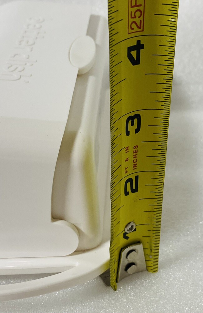 Kitchen Concepts Butter Dish Better Flip Top White Melamine EUC