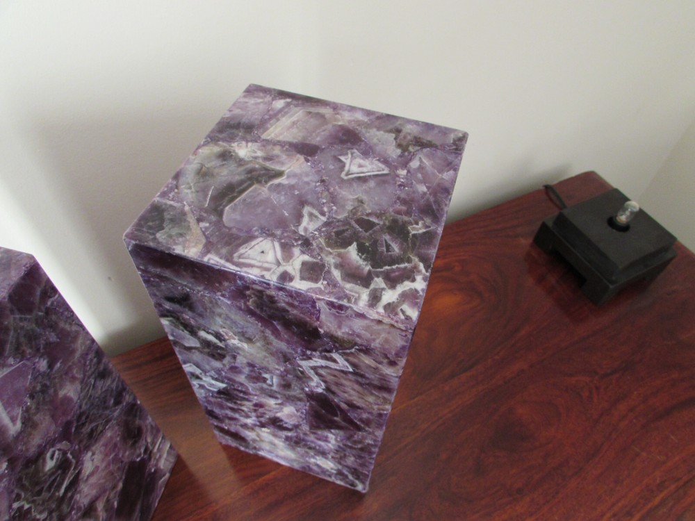 Genuine Amethyst slab lamps