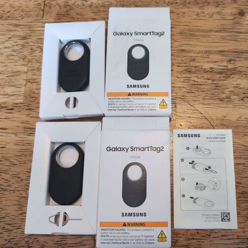 2 Samsung SmartTag 2 Bluetooth Accessory Tracker Locator - Open Box