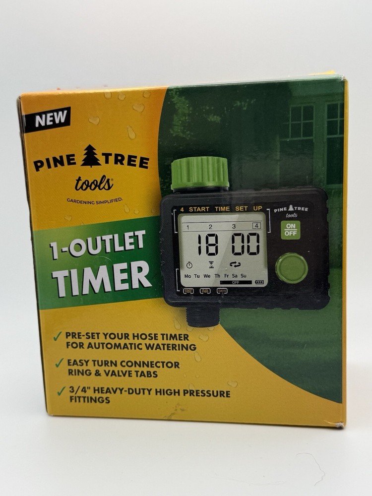 New Pine Tree Tools Hose Timer - Programmable Water Timer for Garden Hose