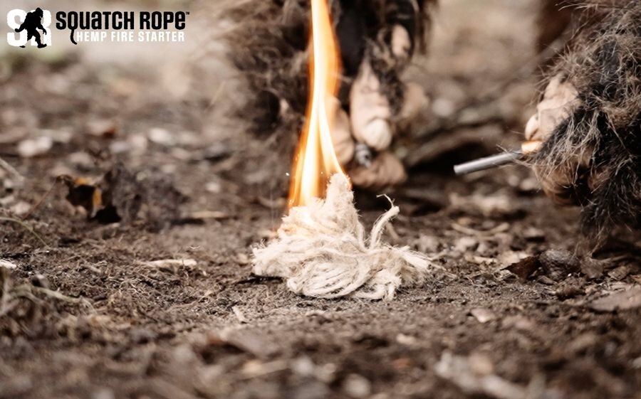 SQUATCH ROPE FIRESTARTER, 2 PACK
