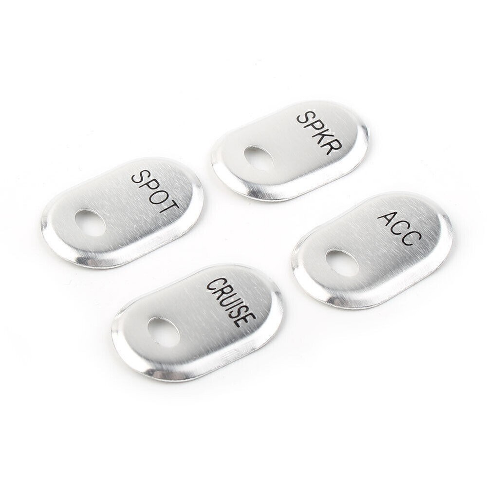 Chrome Brushed Panel Switch Covers For Harley Road Glide Trike Electra Glide