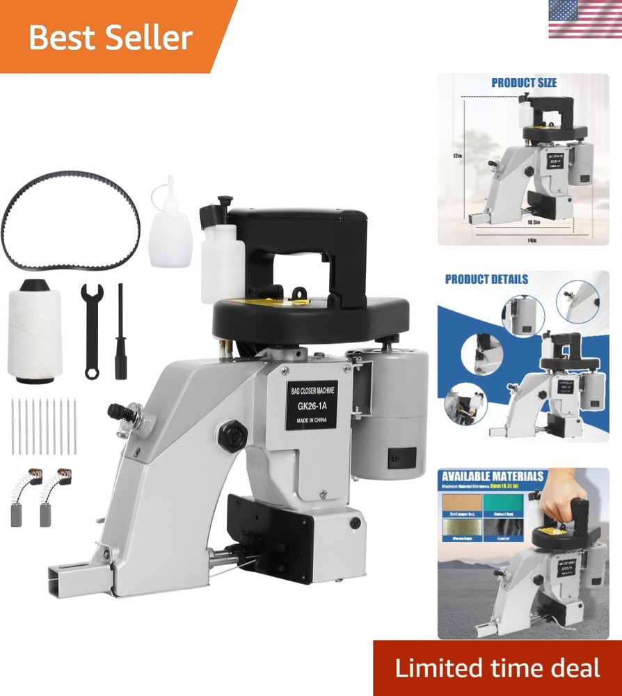 Professional Bag Sewing Machine - Efficient Cordless Stitcher for Agriculture
