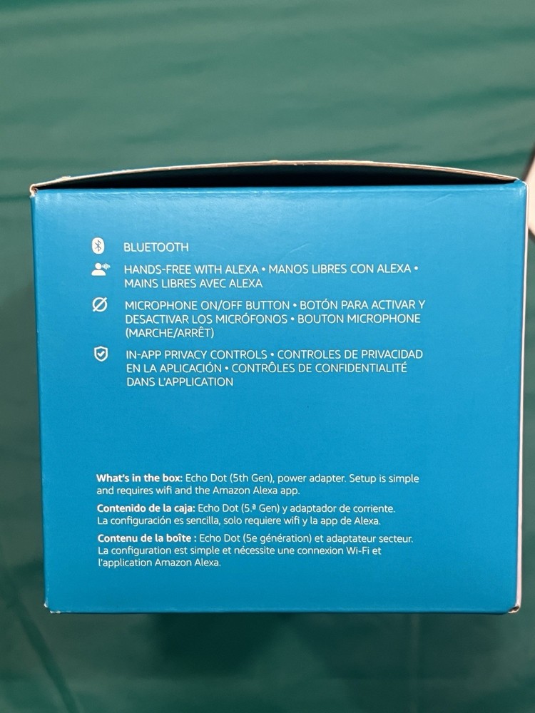 Amazon Echo Dot 5th Gen Smart Speaker with Alexa in Blue