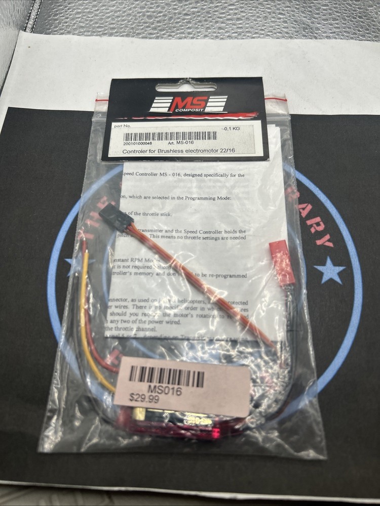 MS Composit. Controller For Brushless Electromotor. 22/16. MS016