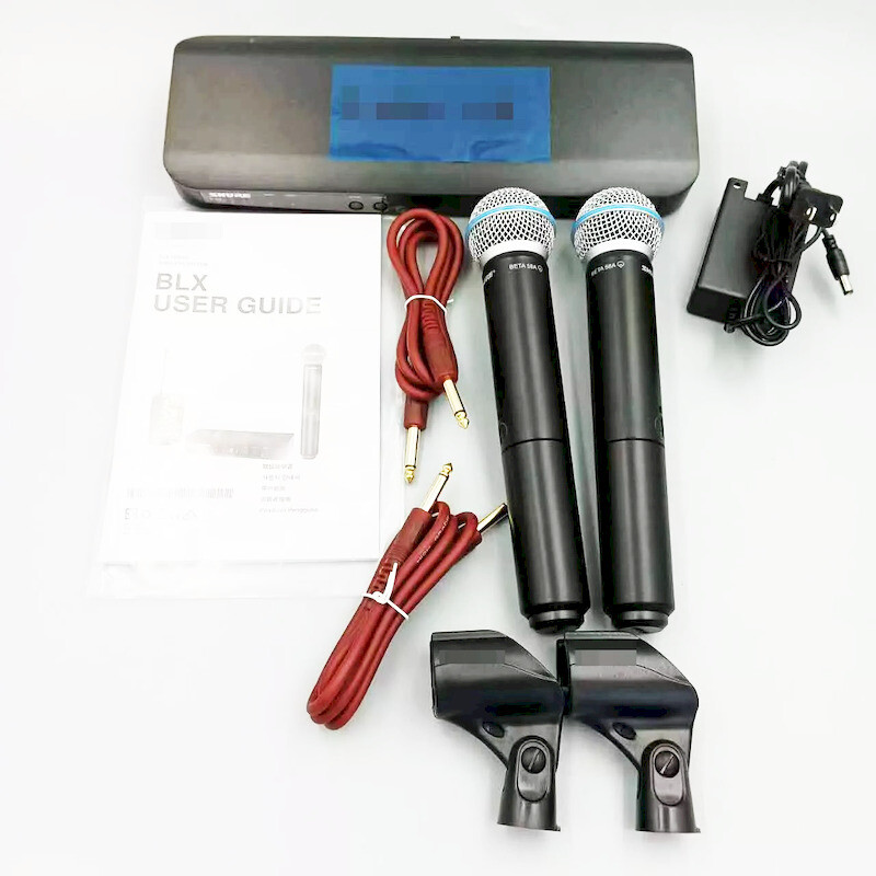 New BLX288/BETA58A Handheld Wireless Microphone System Come with 2 Microphone US