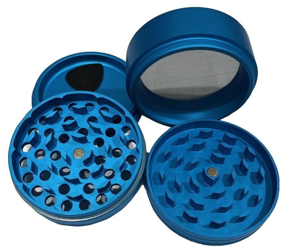 EZ Grind Herb Grinder Light Blue 3"
