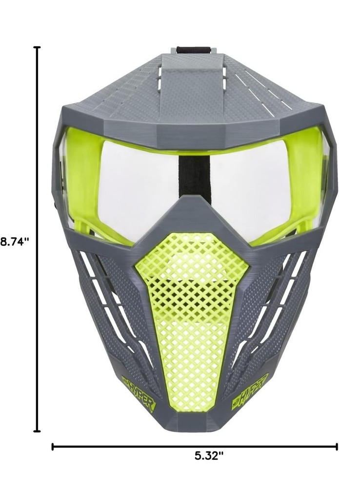 Nerf Hyper Face Mask Breathable Design with Adjustable Strap YELLOW 2020