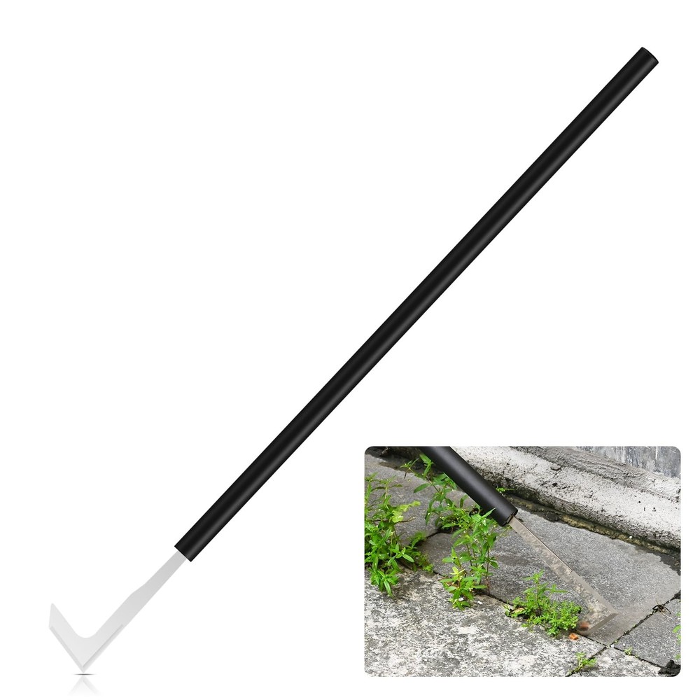 49.2â€ Long Handle Crack Weeder, 3 Adjustable Length Crevice Weeding Tool Ma...