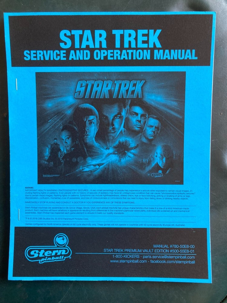 Star Trek Pinball Service Manual