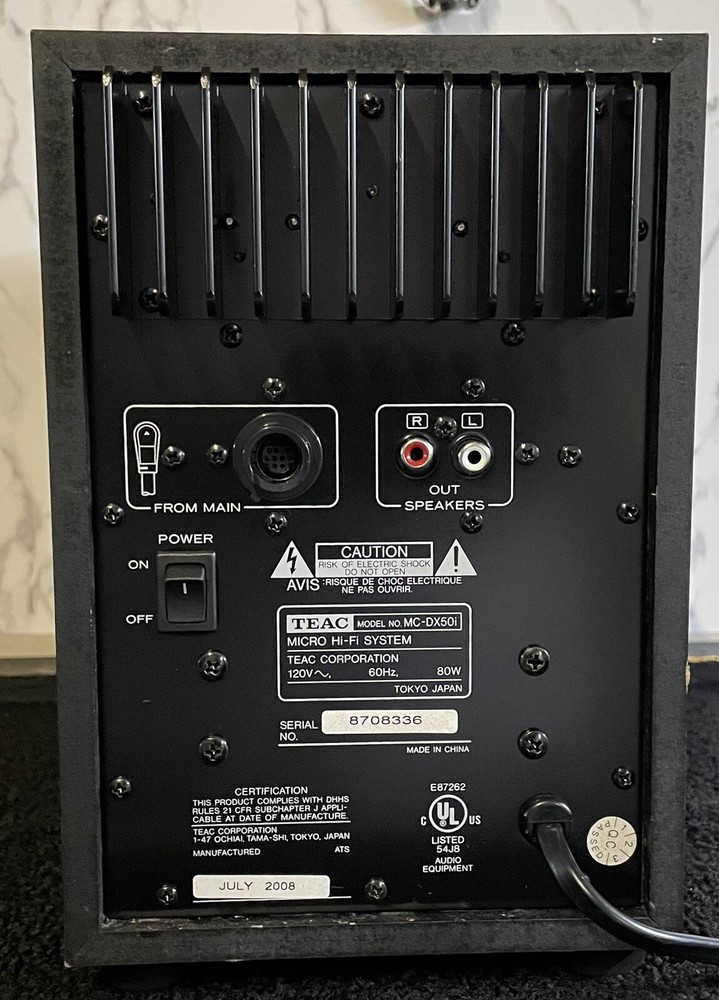 Teac NC-DX50i 2.1 Compact Stereo System With Bluetooth