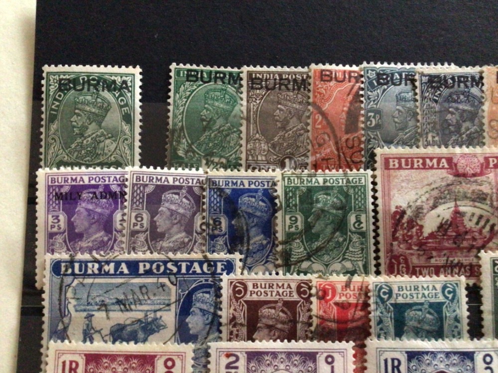 Burma mounted mint or used stamps A11536