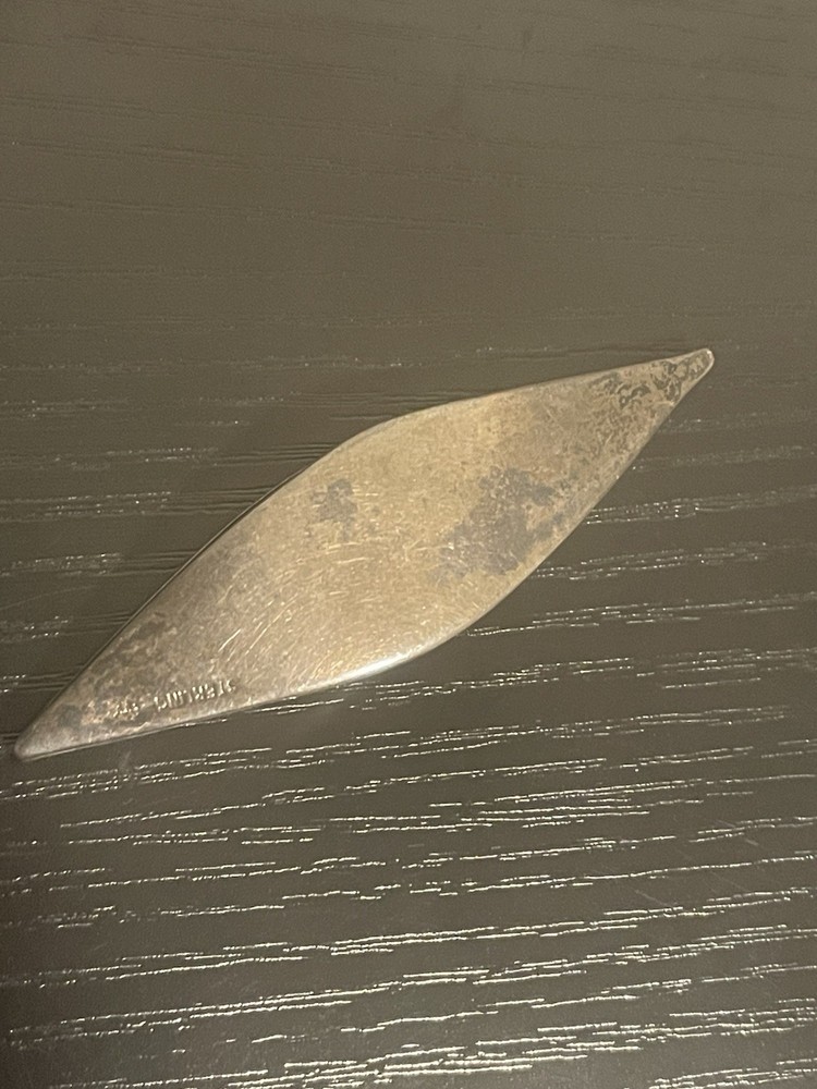 Antique Sterling Silver Tatting Shuttle Engraved Lace Tool