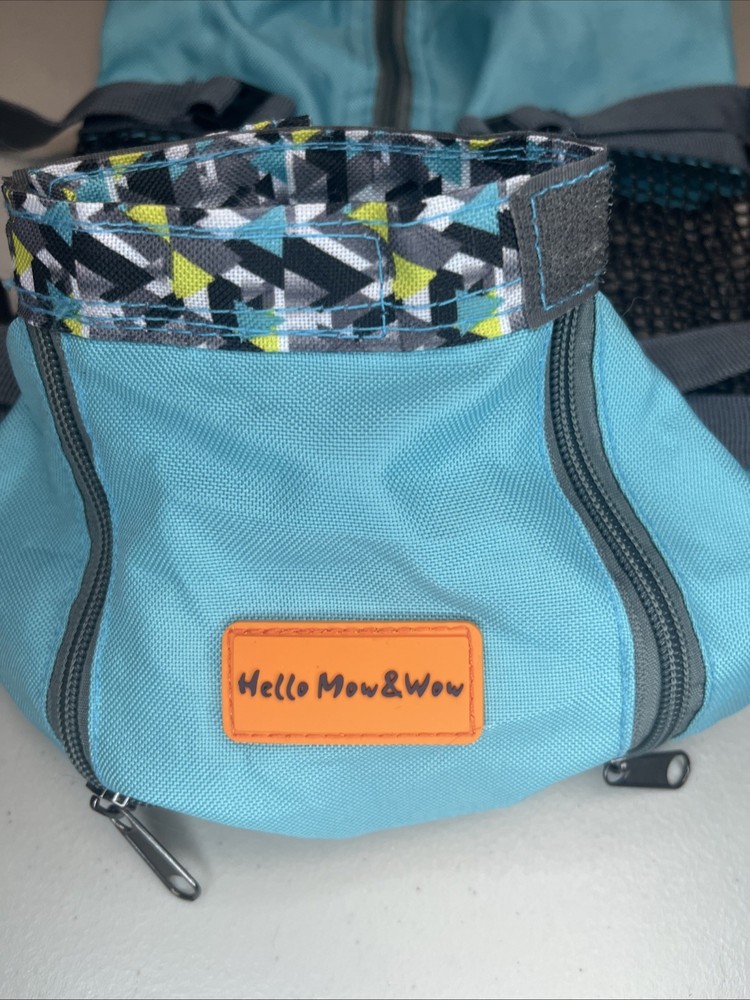 Hello Mow & Wow Pet Carrier small/ Medium, Teal. Cat or dog