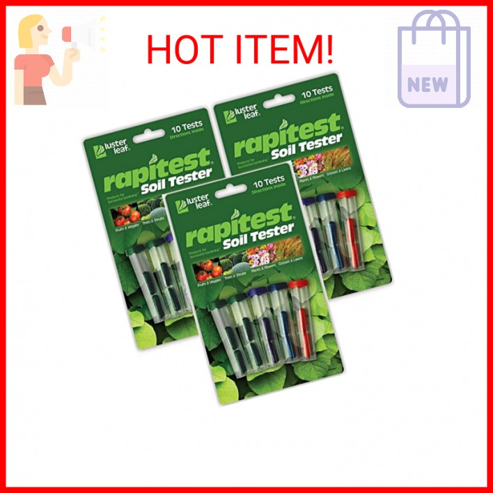 Luster Leaf Pack of 3 Rapitest Soil Testers
