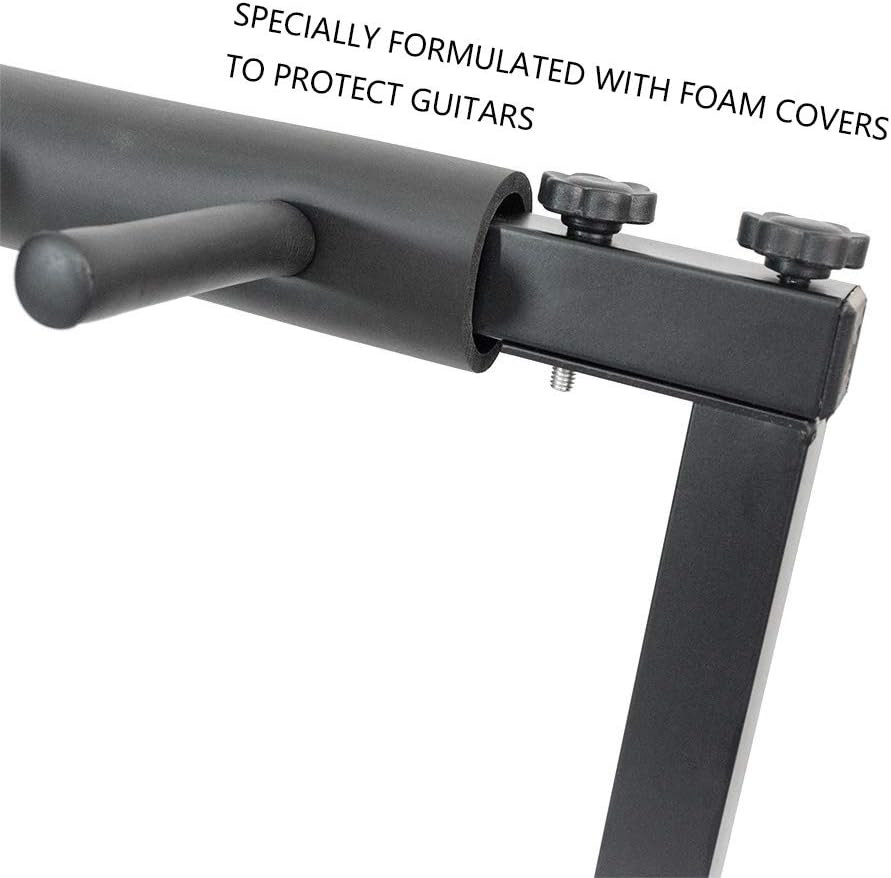 Guitar Bass Stand for Multiple Guitars Display Foldable Rack (7-Space)