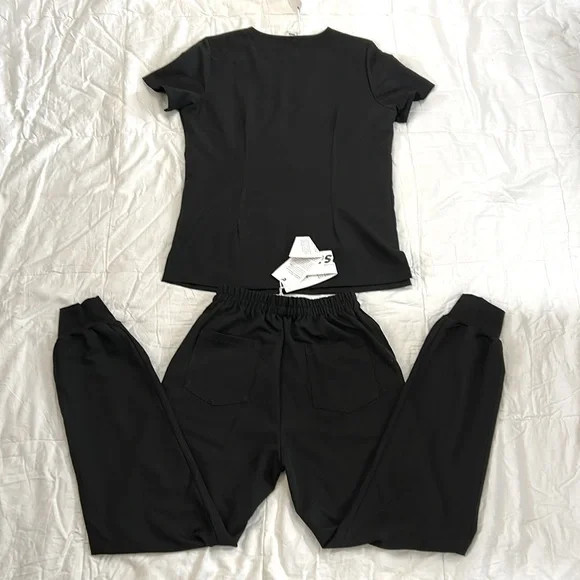 Black Scrub Jogger Set Size X-Small