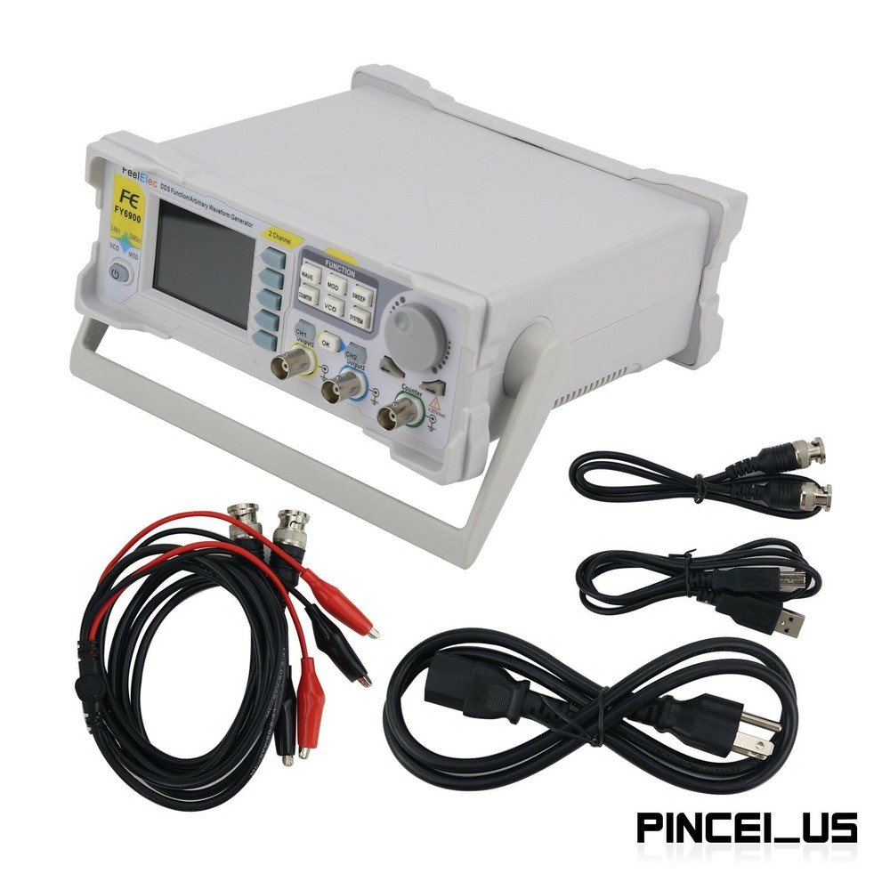 FY6900 2-CH Function Arbitrary Waveform Generator Pulse Signal Frequency Counter