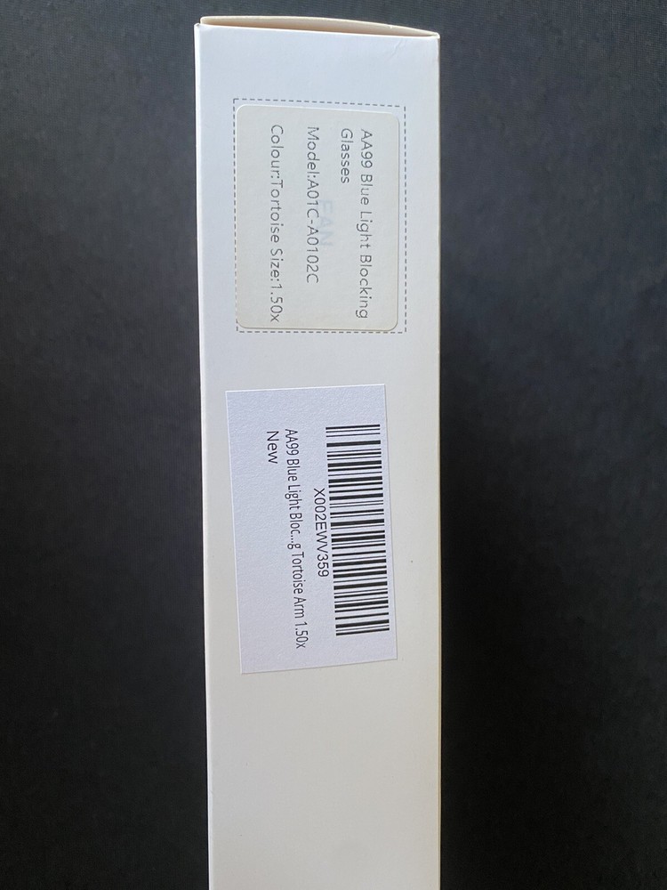 AA99 Blue Light Blocking Glasses NIB 1.5 Tortoise Arm