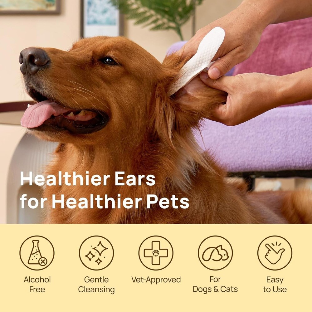 Relief Itching & Inflammation Ear Wipes, 50ct