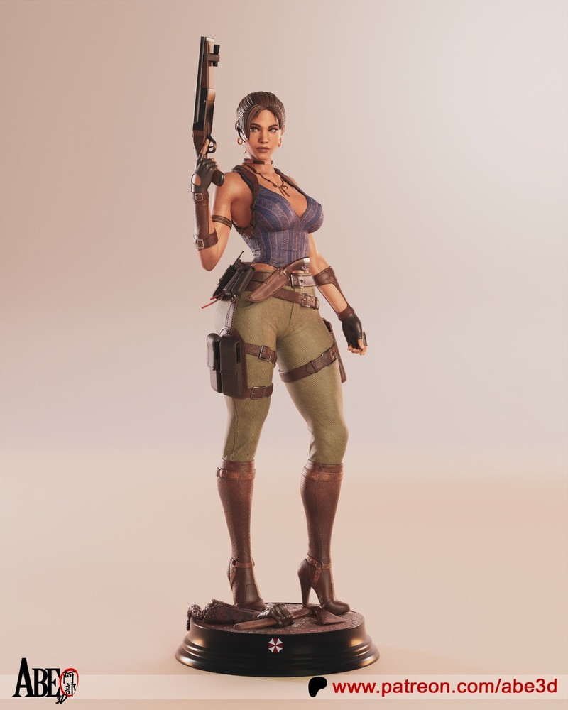 Sheva Alomar Statue 3D Printed kit Unpainted/Unassembled