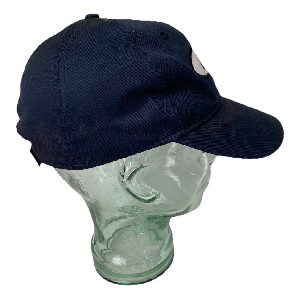 Ford Navy Blue Patch Logo Hat Cap Baseball W Hook & Loop Strap - One Size