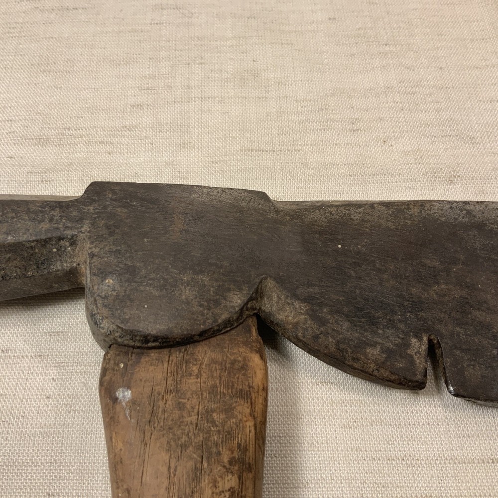VINTAGE PLUMB CARPENTER'S HATCHET OCTAGONAL HAMMER w/ NAIL PULLER Tool