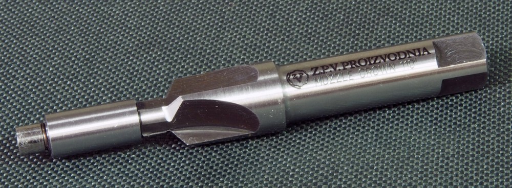 Muzzle Crowning tool, Cuts perfect 110 degree angle 30 cal, 6.5 & 9 mm pilots