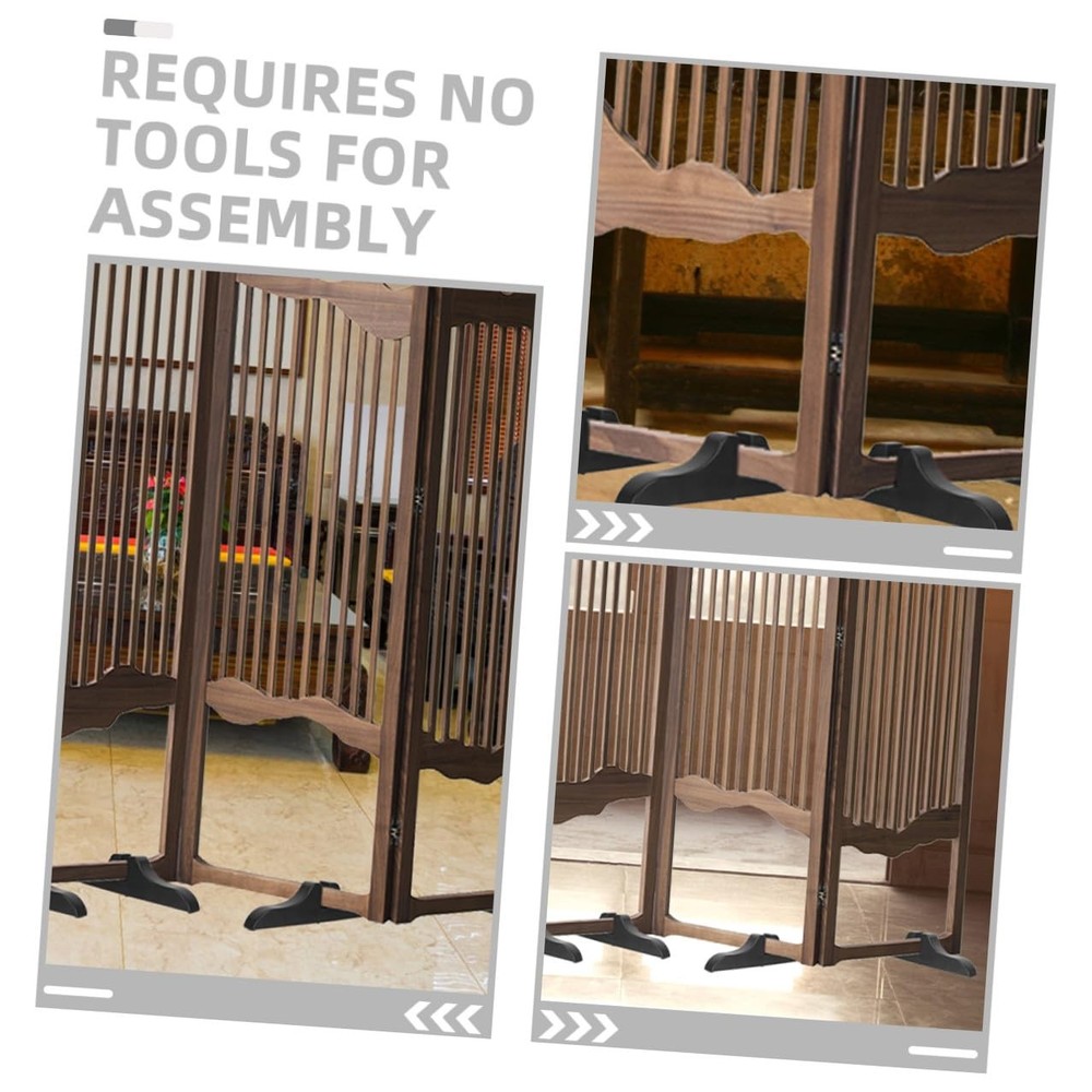 4 PCS Divider Stabilizer Feet Folding Screen Partition Base Support Clip Office