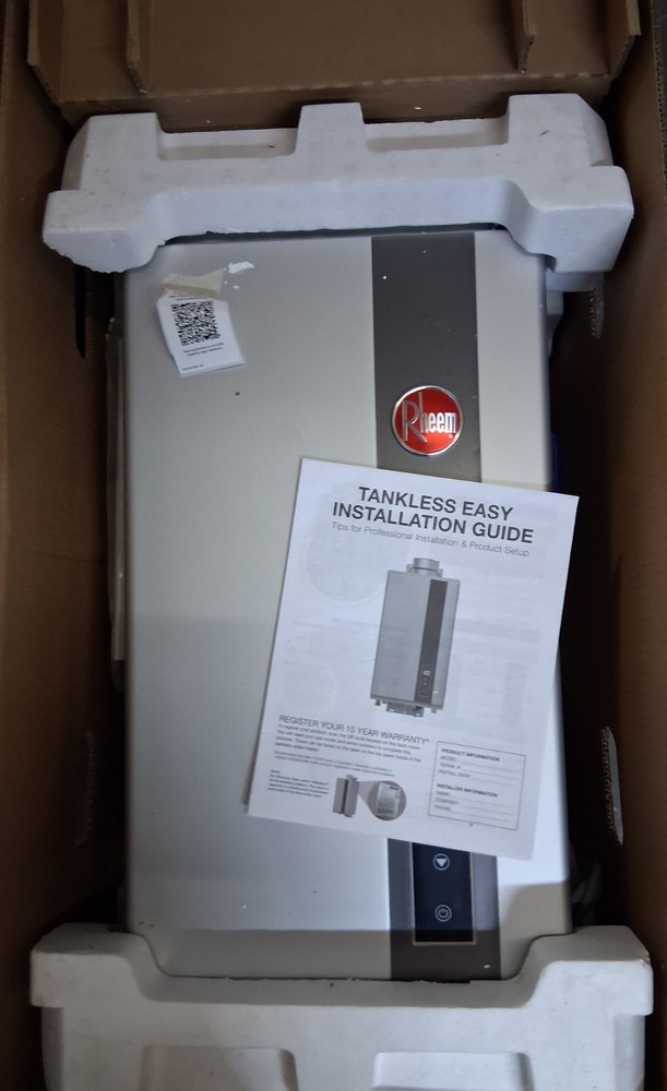 Rheem Performance Plus Indoor Natural Gas Tankless Water Heater ECO160DVLN-3 (OB