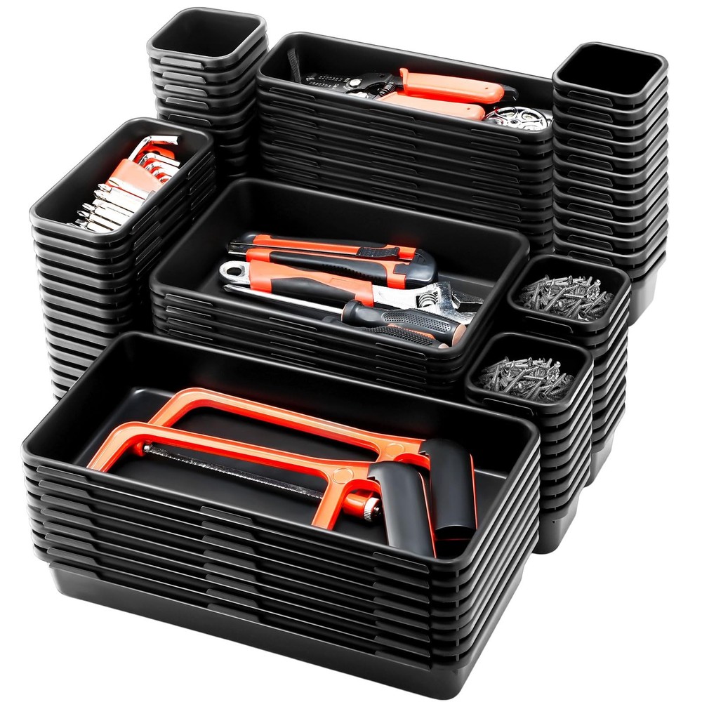 Funnymoom 100 Pack Tool Box Organizer and Storage Tool Drawer Organizer Tray ...