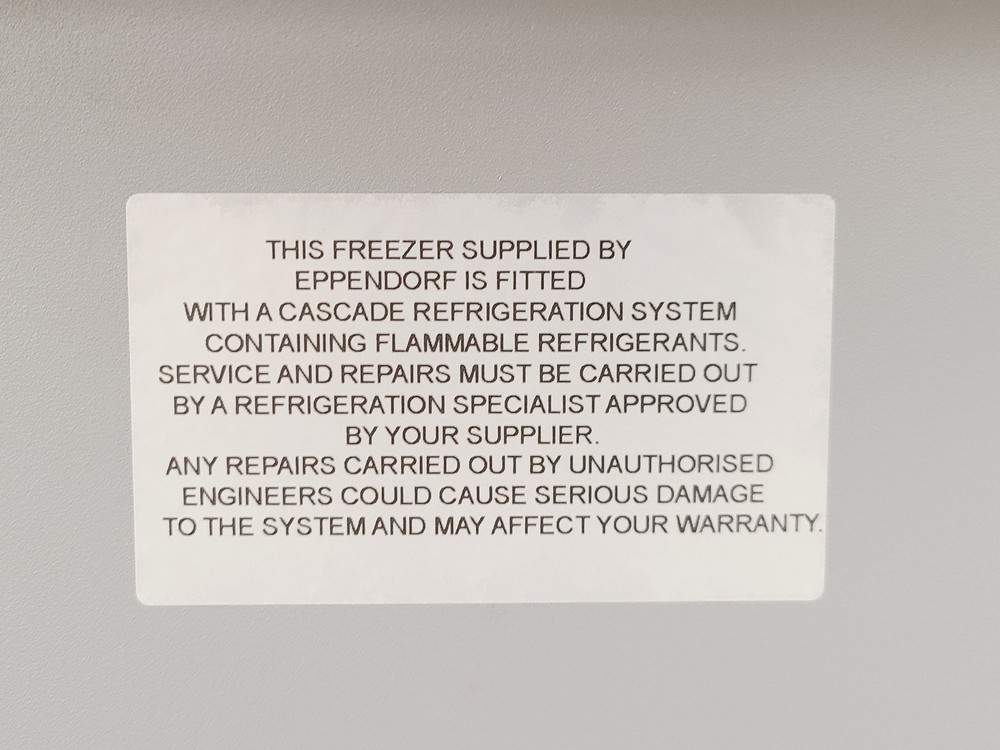Eppendorf CryoCube F570h with Premium Version CO2 Backup Lab