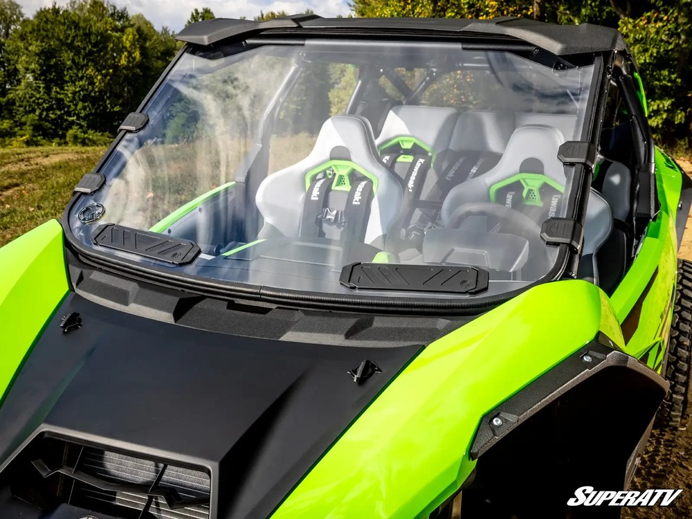 SuperATV Vented Front Windshield Kawasaki Teryx H2 4 / 5 2026+ Clear