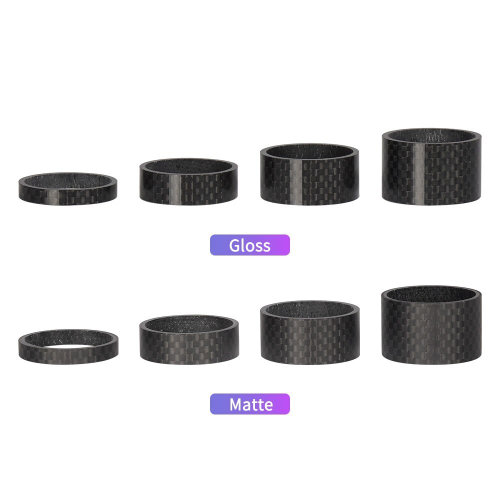 Bicycle Headset Expander + Carbon Top Cap Spacers for 28.6mm Stem 1 1/8" Fork