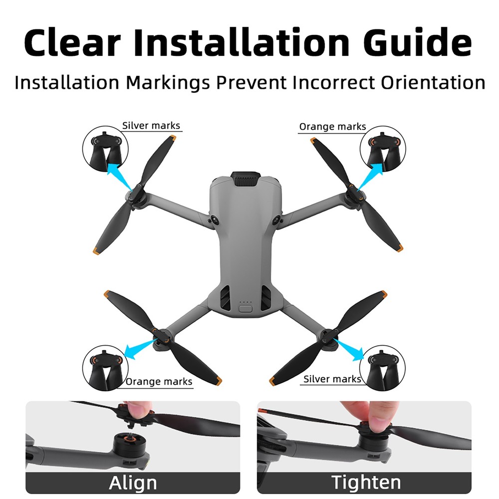 For DJI Mini 5 PRO Drone Propellers, Low Noise Quick Release High Quality 4PCS