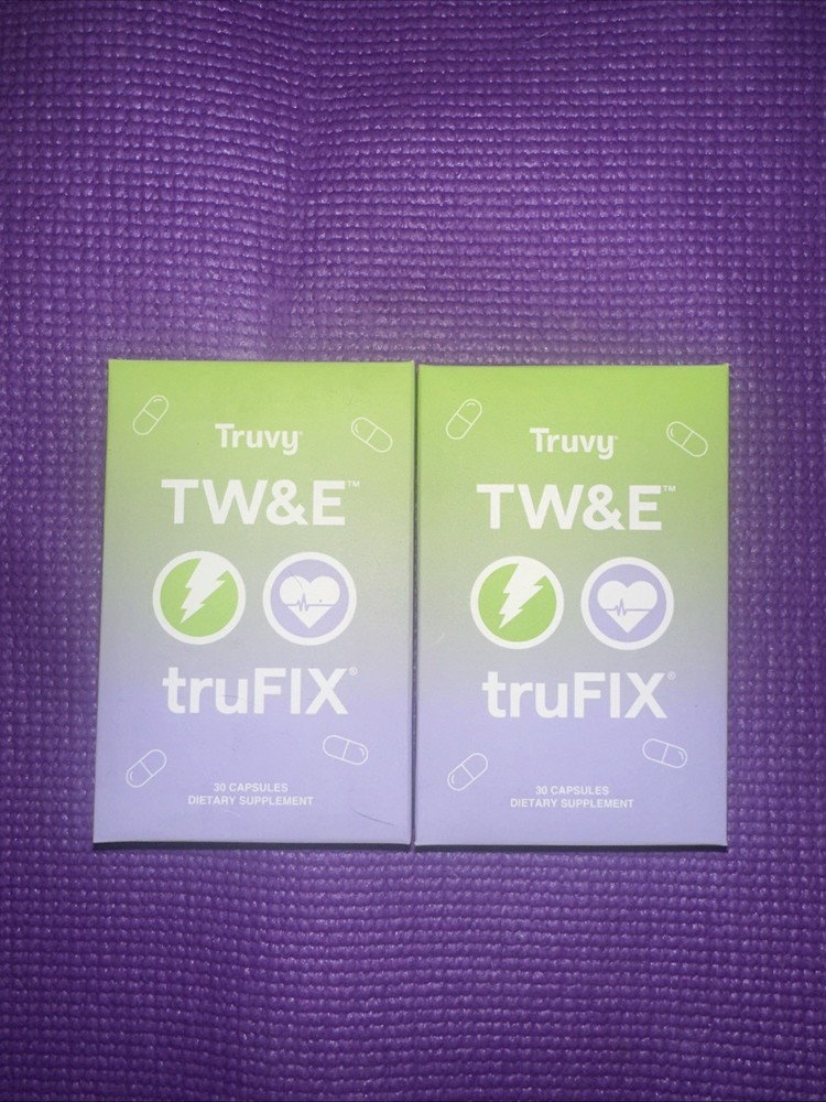 NEW Truvy TW&E + TruFIX 30 Capsule 2 PACK NEW