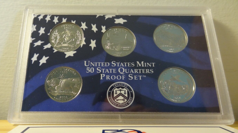 2006 US Clad Quarter Proof Set Coins in Original Mint Packaging