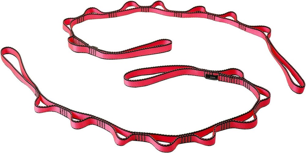 DASKING 2pcs Adjustable Daisy Chains 23KN Strong Climbing Strap Nylon Red