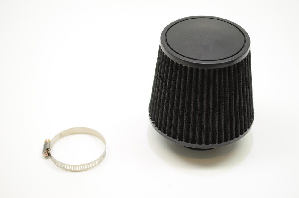 1320 Performance 2.5 inch Universal air filter cone reusable short version Black