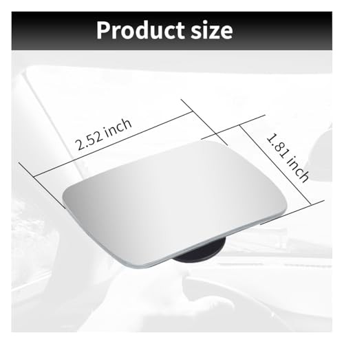 Rectangle Blind Spot Car Mirror, 2.5" HD Glass Wide Angle Convex Rectangular
