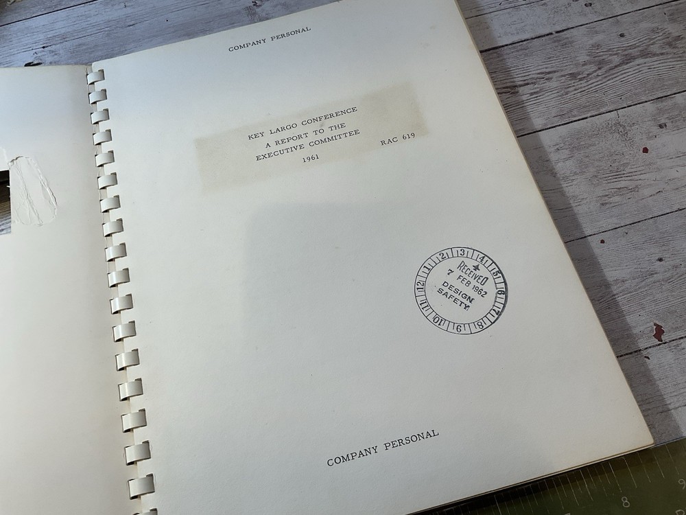 1961 REPUBLIC AVIATION ENGINEERING PRE KEY LARGO PRESENTATION REPORT CONTRACTS..