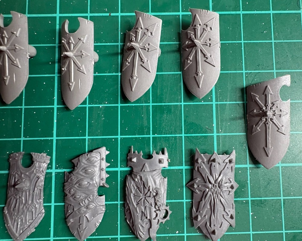 Warhammer Fantasy | Chaos Marauder Shields Bundle Vintage Old Kit Bits Kitbash