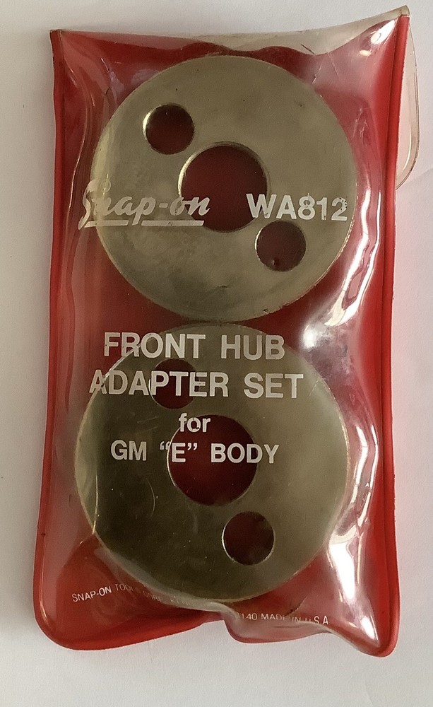 Snap On WA812 Alignment Front Hub Adapter Set GM E body
