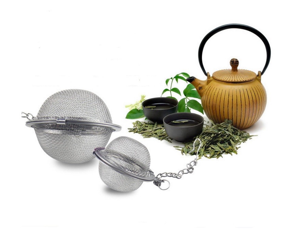 Stainless Steel Tea Infuser Ball - Mesh Loose Leaf Herb Strainer, Secure Locking