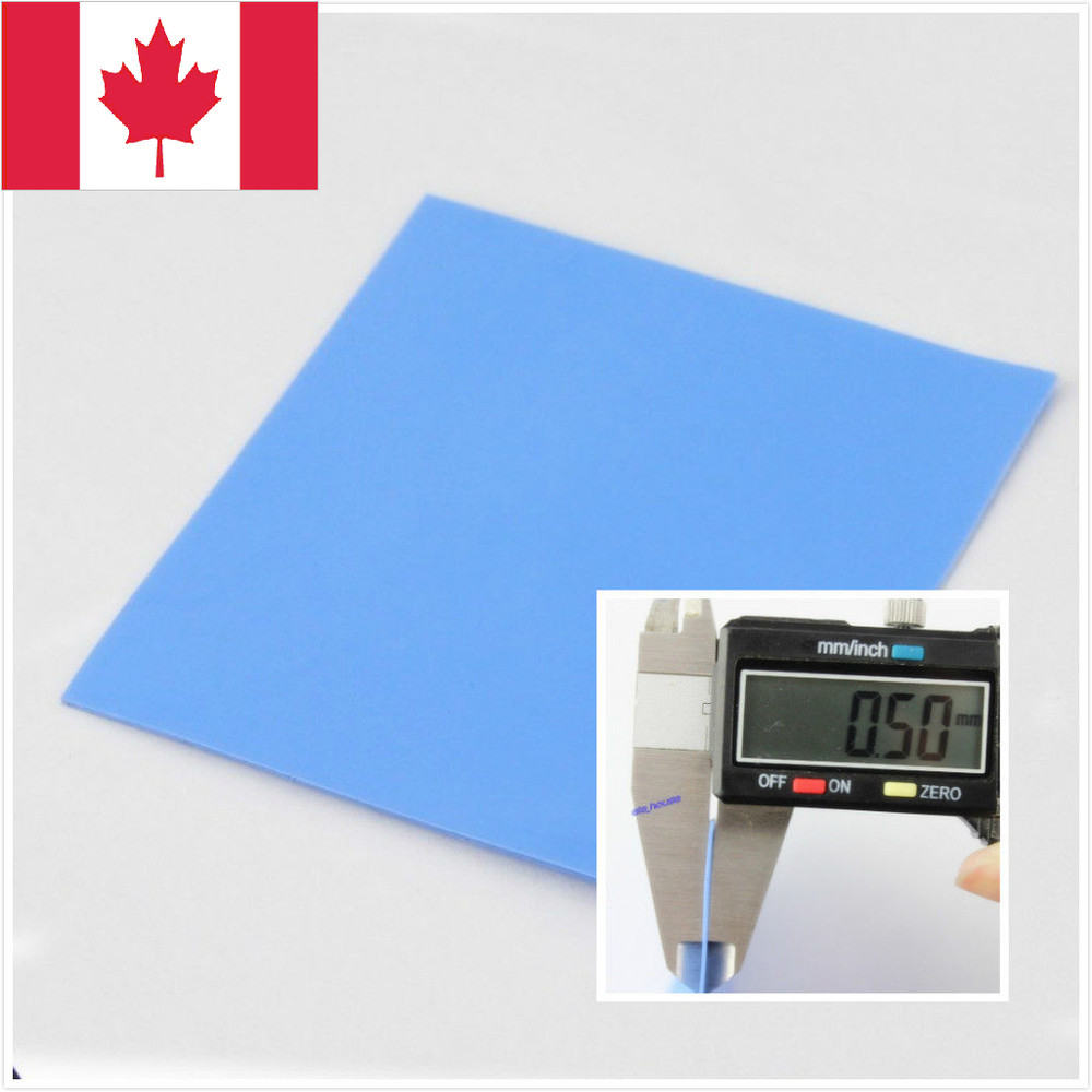 0.5mm-thick  Heatsink Thermal Conductive Silicone Pad for GPU CPU. Canada