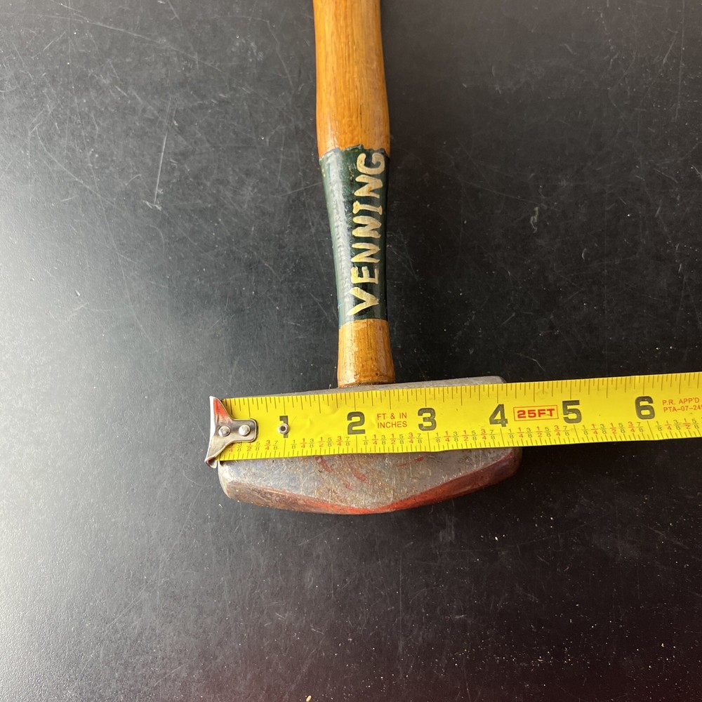 Vintage ATHA Small 3 -1/2 lb Blacksmith Hammer Head Horseshoe Logo
