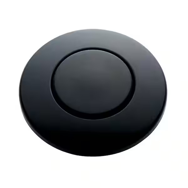 Garbage Disposal Sink-Top Air Switch Push Button in Matte Black for Insinkerator