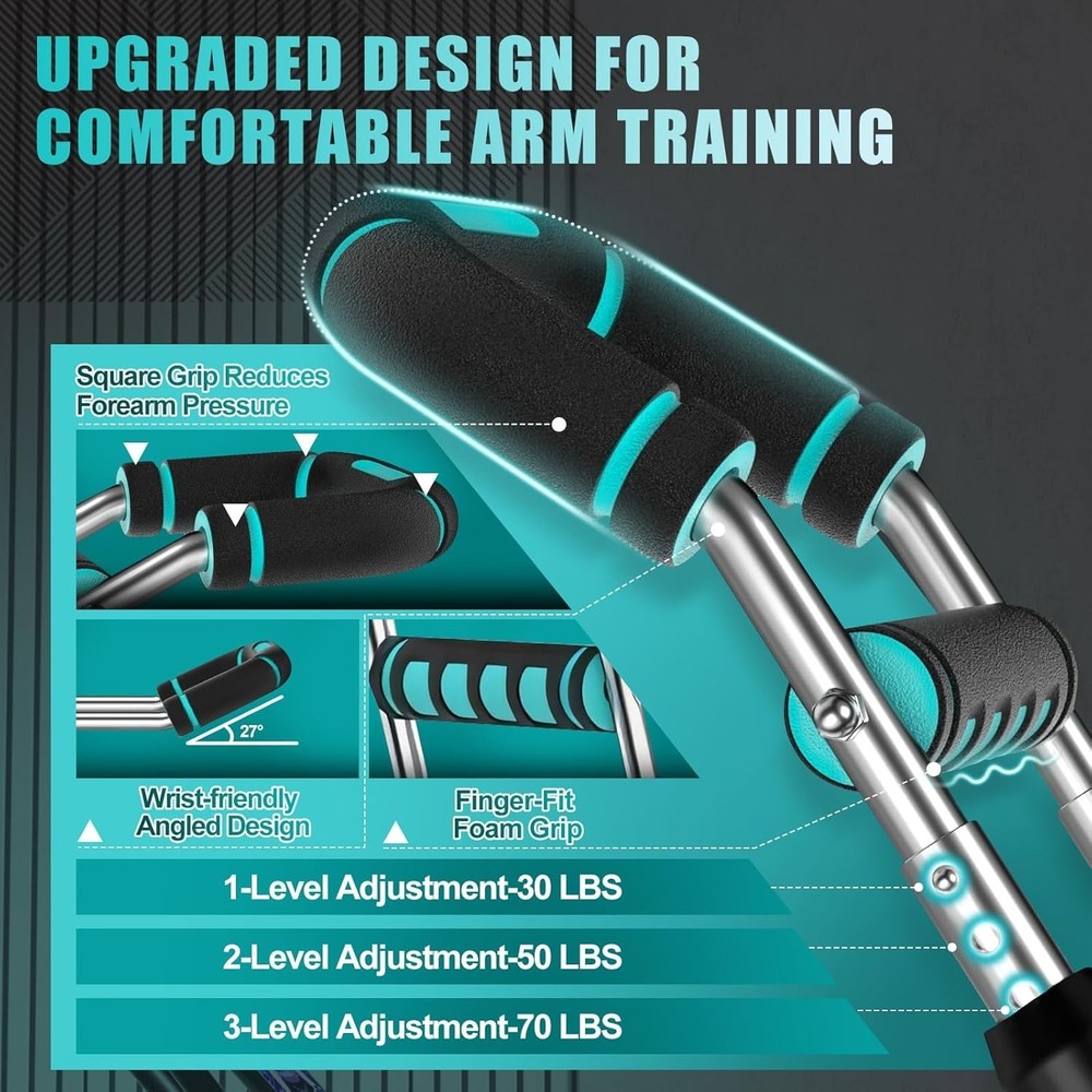 Compact & Lightweight Twister Arm Trainer - 100lb Max for Effective Workouts